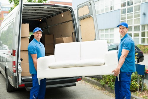 Removal team preparing a local move in Tulse Hill