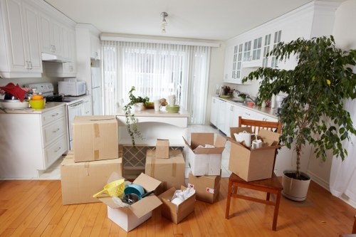 Moving truck ready for a home move in Tulse Hill