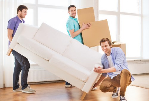 Moving team helping with a residential relocation in Tulse Hill