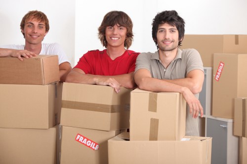 Local moving team handling furniture transport in South London