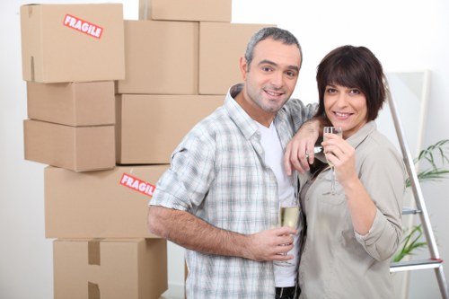 Commercial move being organised in a Tulse Hill building with access challenges